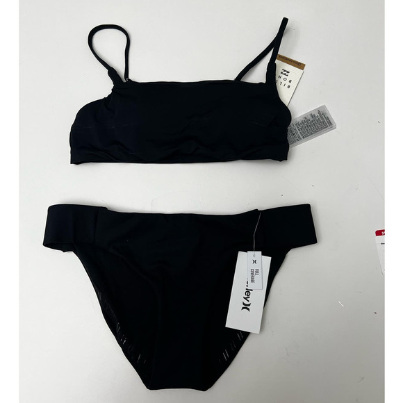 NWT Hurley Max Solid Full Bottom & Billabong Soul Searcher Zoe Top, Size Small - Picture 1 of 6